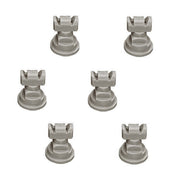 DURAFORCE Pack of 6 - TeeJet TwinJet Flat Spray Tips Gray 110° x 2 Rated @ 0.60 GPM