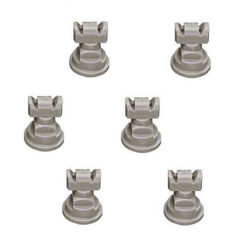 DURAFORCE Pack of 6 - TeeJet TwinJet Flat Spray Tips Gray 110° x 2 Rated @ 0.60 GPM