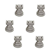DURAFORCE Pack of 6 - TeeJet TwinJet Flat Spray Tips Gray 110° x 2 Rated @ 0.60 GPM