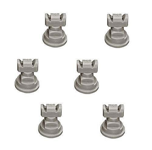 DURAFORCE Pack of 6 - TeeJet TwinJet Flat Spray Tips Gray 110° x 2 Rated @ 0.60 GPM