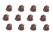 DURAFORCE Pack of 12 - TeeJet Flat Spray Tips Brown 80° Polymer 0.50 GPM @ 40 PSI TP8005VP
