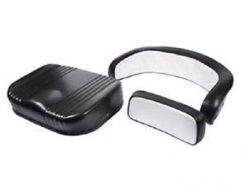 DURAFORCE 3-Piece Black & White Tractor Seat Deluxe Cushion & Back (Without Bracket)