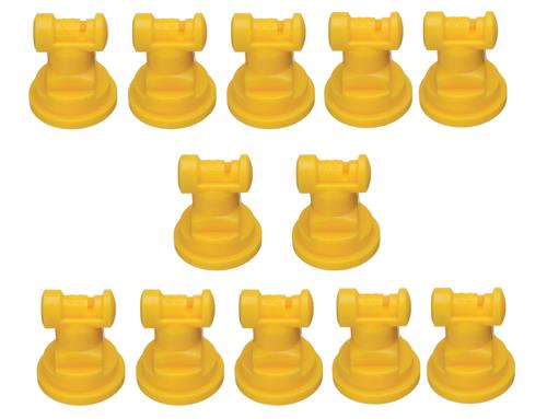 DURAFORCE Pack of 12 - TeeJet Wide Angle Flat Spray Tips Yellow 110° Polymer Visiflo