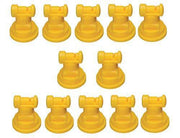 DURAFORCE Pack of 12 - TeeJet Wide Angle Flat Spray Tips Yellow 110° Polymer Visiflo