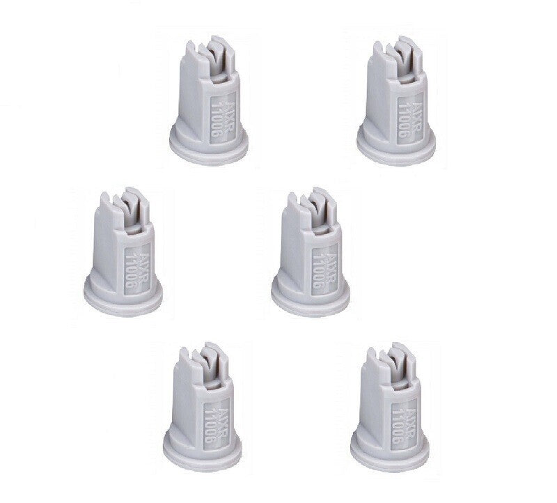 DURAFORCE Pack of 6 - TeeJet Air Induction XR Flat Spray Tips Gray 110° 0.6 GPM @ 40 PSI