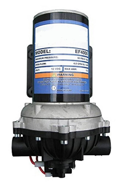 DURAFORCE Everflo 12 Volt 4.0 GPM Diaphragm Water Pump 60 PSI Lawn Sprayers, Boats, RV's