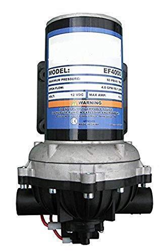 DURAFORCE Everflo 12 Volt 4.0 GPM Diaphragm Water Pump 60 PSI Lawn Sprayers, Boats, RV's