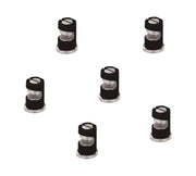 DURAFORCE Pack of 6 - TeeJet FloodJet Black SS Wide Angle Flat Spray Tips 2.0 GPM @ 40 PSI