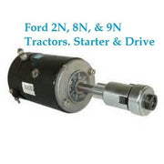 DURAFORCE Starter & Drive Replacement For Tractor 28HP, 30HP & Lester 3109 2N 8N 9N