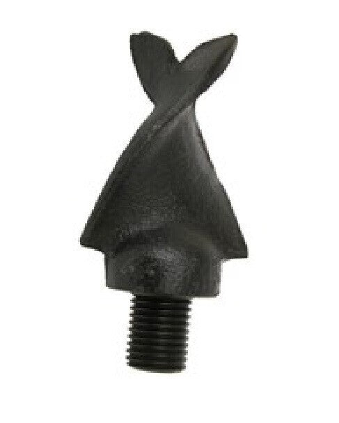 DURAFORCE Fish Tail Post Hole Digger Auger Point Type 1-1/4" Thread 50200