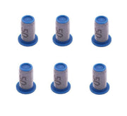 DURAFORCE Pack of 6 - Teejet Poly Tip Strainer w/ Stainless Steel 50 Mesh Screens