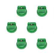 DURAFORCE Pack of 6 - TeeJet Drift Guard Flat Spray Tips Green 110° Polymer w/ SS Insert