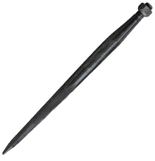 DURAFORCE 31.5" Black Ribbed Bale Spears w/ 22 MM Nut 1,800 LB Capacity 38 MM Dia 51444