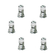 DURAFORCE Pack of 6 - TeeJet Stainless Steel Wide Angle Spray Tips Rated 0.8 GPM @ 40 PSI