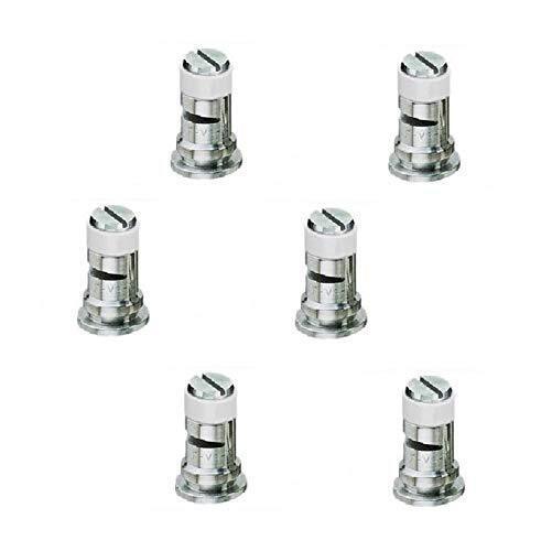 DURAFORCE Pack of 6 - TeeJet Stainless Steel Wide Angle Spray Tips Rated 0.8 GPM @ 40 PSI