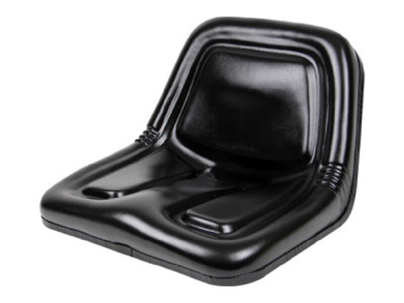 DURAFORCE Deluxe High-Back Steel Pan Seat 19.75" Wide x 14.13" Tall x 19.25" Depth - Black