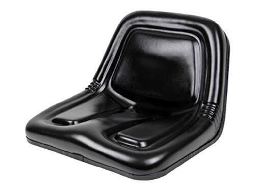 DURAFORCE Deluxe High-Back Steel Pan Seat 19.75" Wide x 14.13" Tall x 19.25" Depth - Black