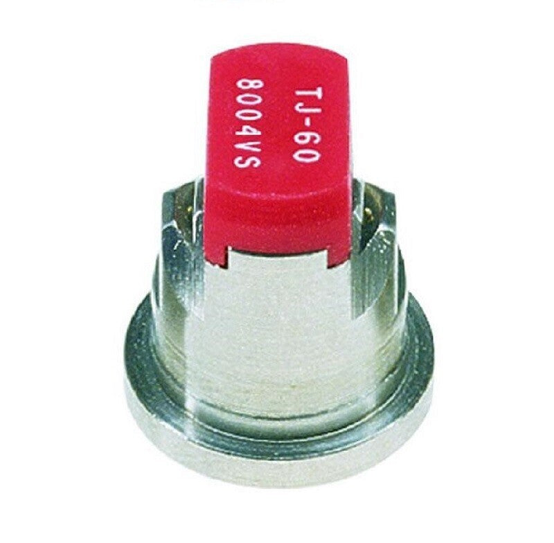 DURAFORCE TeeJet TwinJet Twin Flat Spray Tip Stainless Steel w/ 80° VisiFlo TJ60-8004VS