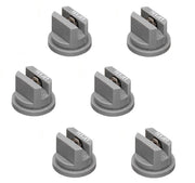 DURAFORCE Pack of 6 - TeeJet Even Flat Spray Tip Gray 95° Polymer w/ SS Insert Visiflo