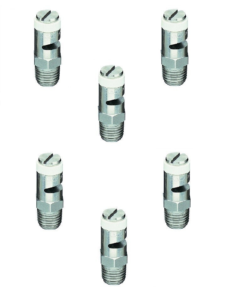DURAFORCE Pack of 6 - TeeJet Turf-jet SS Wide Angle Flat Fan Spray Tip 0.8 GPM @ 40 PSI