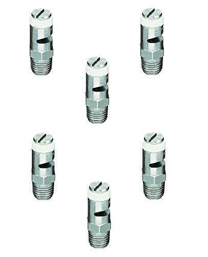 DURAFORCE Pack of 6 - TeeJet Turf-jet SS Wide Angle Flat Fan Spray Tip 0.8 GPM @ 40 PSI