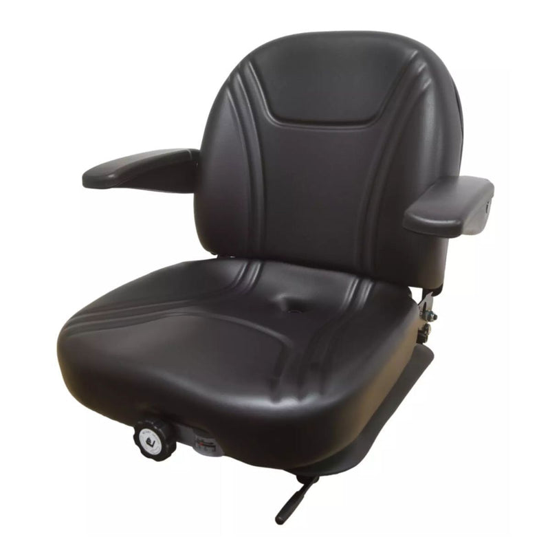 DURAFORCE Tractor & Industrial High Back Seat with Integrated Suspension & Armrests