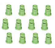 DURAFORCE Pack of 12 - TeeJet Polymer Wide Angle Spray Tips Rated 1.5 GPM @ 40 PSI