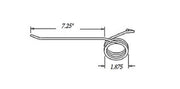 DURAFORCE 10 of Rake Teeth 7.25" Tine x 0.9375" Coil x 2.5" Hook w/ 0.262 Wire 66753MO