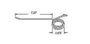 DURAFORCE 10 of Rake Teeth 7.25" Tine x 0.9375" Coil x 2.5" Hook w/ 0.262 Wire 66753MO