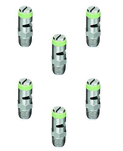 DURAFORCE Pack of 6 - TeeJet Turf-jet SS Wide Angle Flat Fan Spray Tip 1.5 GPM @ 40 PSI