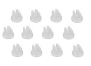 DURAFORCE Pack of 12 - TeeJet Flat Spray Tips White 80° Polymer 0.8 GPM @ 40 PSI TP8008VP