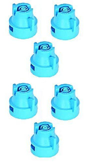 DURAFORCE Pack of 6 - TeeJet Extended Range Spray Tip w/ Cap 110° Polymer 1.0 GPM @ 40 PSI