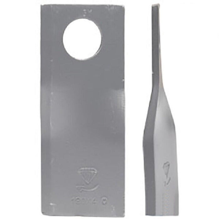 DURAFORCE 25 of Disc Mower Blade 18° Left-Hand 48 MM Wide x 120 MM Long x 23 MM Hole