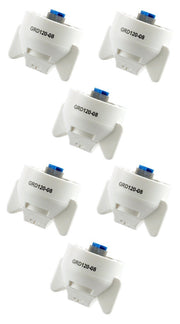 DURAFORCE Pack of 6 - Hypro Guardian White Polymer Spray Tip 120° Rated @ 0.80 GPM 40 PSI