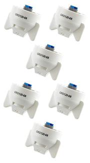 DURAFORCE Pack of 6 - Hypro Guardian White Polymer Spray Tip 120° Rated @ 0.80 GPM 40 PSI