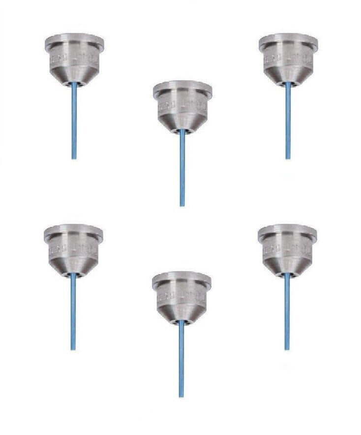 DURAFORCE Pack of 6 - TeeJet Stream-Jet Solid Stream SS Nozzle Spray Tip 1.5 GPM @ 40 PSI