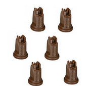 DURAFORCE Pack of 6 - TeeJet Air Induction XR Flat Spray Tips Brown 110° 0.5 GPM @ 40 PSI