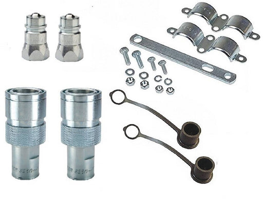 DURAFORCE Parker Hydraulic Break-Away Clamp Kit 1/2" NPT w/ One-Hand Connect/Disconnect