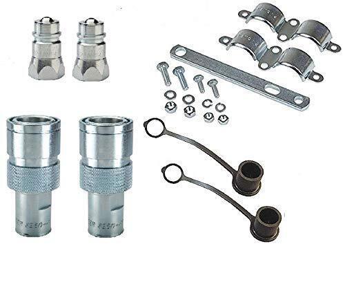 DURAFORCE Parker Hydraulic Break-Away Clamp Kit 1/2" NPT w/ One-Hand Connect/Disconnect