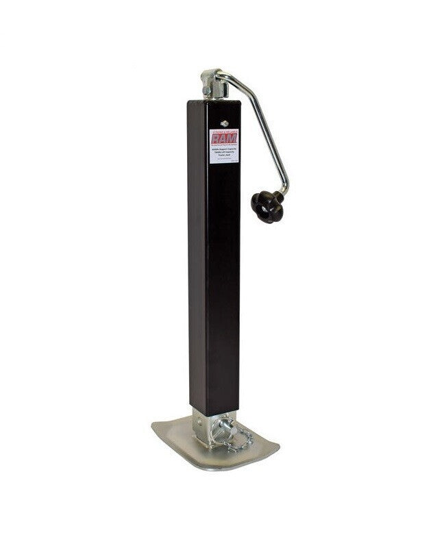 DURAFORCE Trailer Jack Square Top-Wind 7000lb Capacity Leg Extends Extra 13.50" 190500