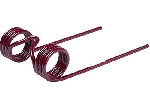 DURAFORCE 10 of Hay Rake Teeth 6" Double Tine x 3.5" Tine Gap x 1.875" Coil 611181