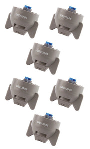 DURAFORCE Pack of 6 - Hypro Guardian Gray Polymer Spray Tip 120° Rated @ 0.60 GPM 40 PSI