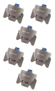 DURAFORCE Pack of 6 - Hypro Guardian Gray Polymer Spray Tip 120° Rated @ 0.60 GPM 40 PSI