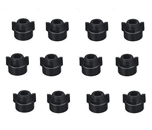 DURAFORCE Pack of 12 - Quick TeeJet Black Nylon Cap For TK-V & TF-V Style Spray Tips
