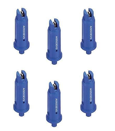 DURAFORCE Pack of 6 - TeeJet AI Even Flat Spray Tip 95° Polymer w/ Stainless Steel Insert