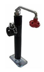DURAFORCE Trailer Jack Top-Wind Swivel Tubular Mount 2000 LBS w/ 15" Lift & Foot Plate