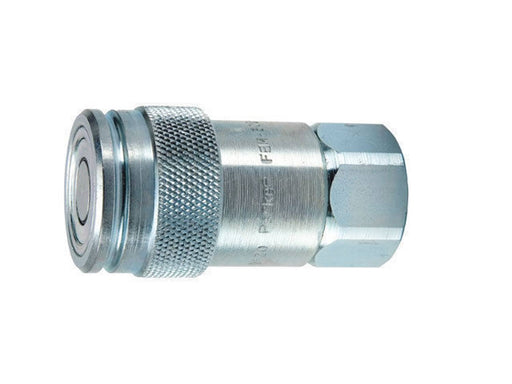 DURAFORCE Parker Flush Face Quick Coupler Body w/1-1/16" ORB Female Thread 0.5" Steel Body