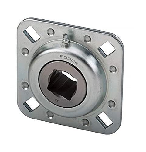 DURAFORCE 2 of Disc Harrow Bearing 1-1/4" Square Bore 4 - 0.531" x 0.687" Bolt Holes & 5"