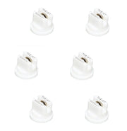 DURAFORCE Pack of 6 - TeeJet Even Flat Spray Tip 80° Polymer w/SS Insert 0.80 GPM @ 40 PSI