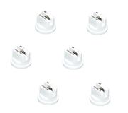 DURAFORCE Pack of 6 - TeeJet Extended Range Flat Spray Tips 110° White 0.8 GPM @ 40 PSI